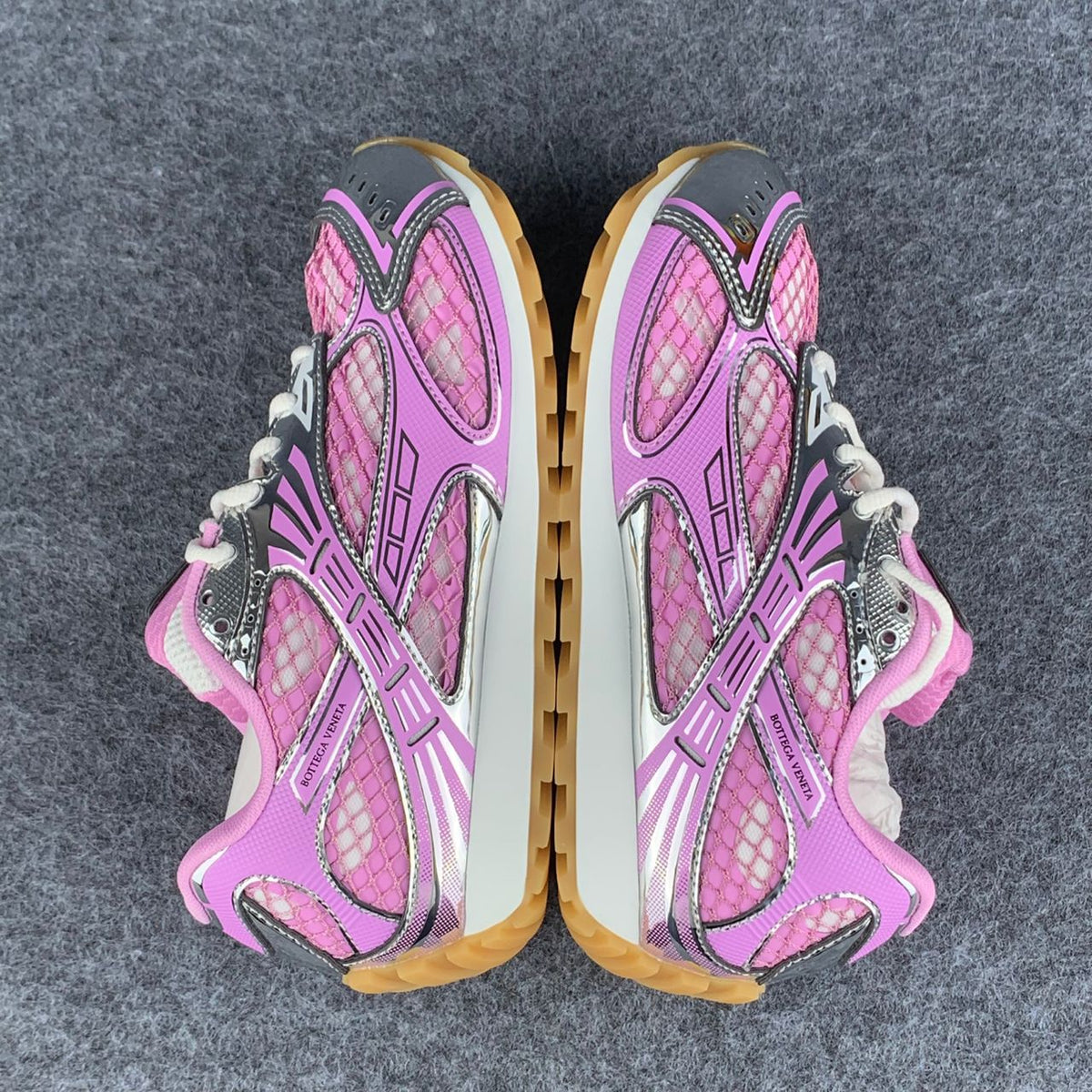 Bottega Veneta Wmns Orbit Sneaker 'Gloss Silver' (EU Warehouse, No QC)