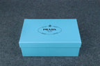 Prada Triangle Logo-Plaque Shearling Backless Loafer